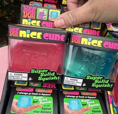 Nee Doh Sensory Cube Jelly Squishy Toy Fidget Squeeze NeeDoh Trending Special