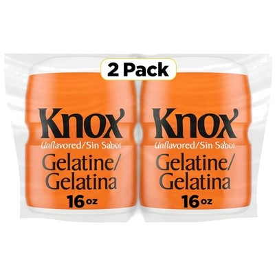 Unflavored Gelatin Canisters, 16 oz (2-Pack)