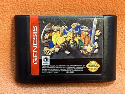 The Lost Vikings Sega Genesis Classic Vintage Original Authentic Game!