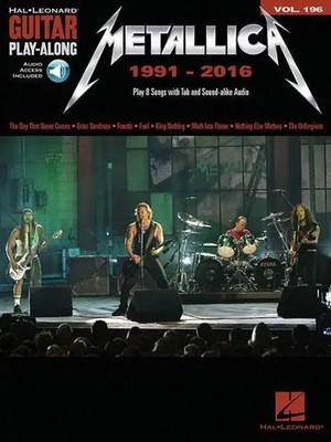 Metallica: 1991-2016 Guitar Play-Along Volume 196 Book/Online Audio | Metallica