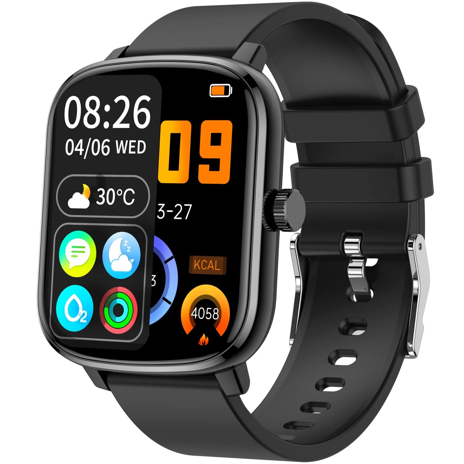 for Men, 1.69" Fitness Tracker with Heart Rate, , Tracking, with 100+ Sports ...