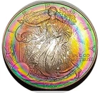 1996 BU American Silver Eagle 999 1 oz $1 One Dollar Coin NEON Toning # 277