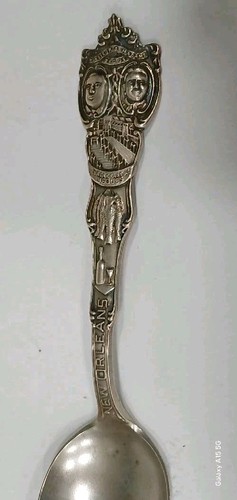 Coleman E Adler Sterling Silver Souvenir Spoon - New Orleans Louisiana - Bild 3 von 6