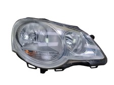 VOLKSWAGEN POLO Headlight Lamp Off Side Right Halogen Chrome 2009 Mk4 RHD 