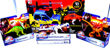 Lot Of New Mattel Jurassic Park Classic '93 Track  Explore Vehicle Set w/3 Dino