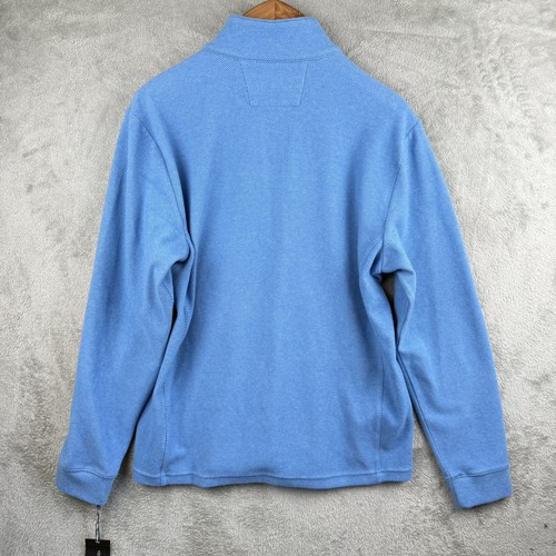 Suéter Vineyard Vines Agua Calma 1/4 Cremallera Para Hombres M Azul Pullover Polar Suave Nuevo con Etiquetas - Imagen 2 de 11