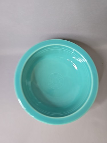 2 ciotole da portata rotonde nuove con scatola Homer Laughlin 8 1/4” Fiesta turchese, giallo - Foto 5 di 11