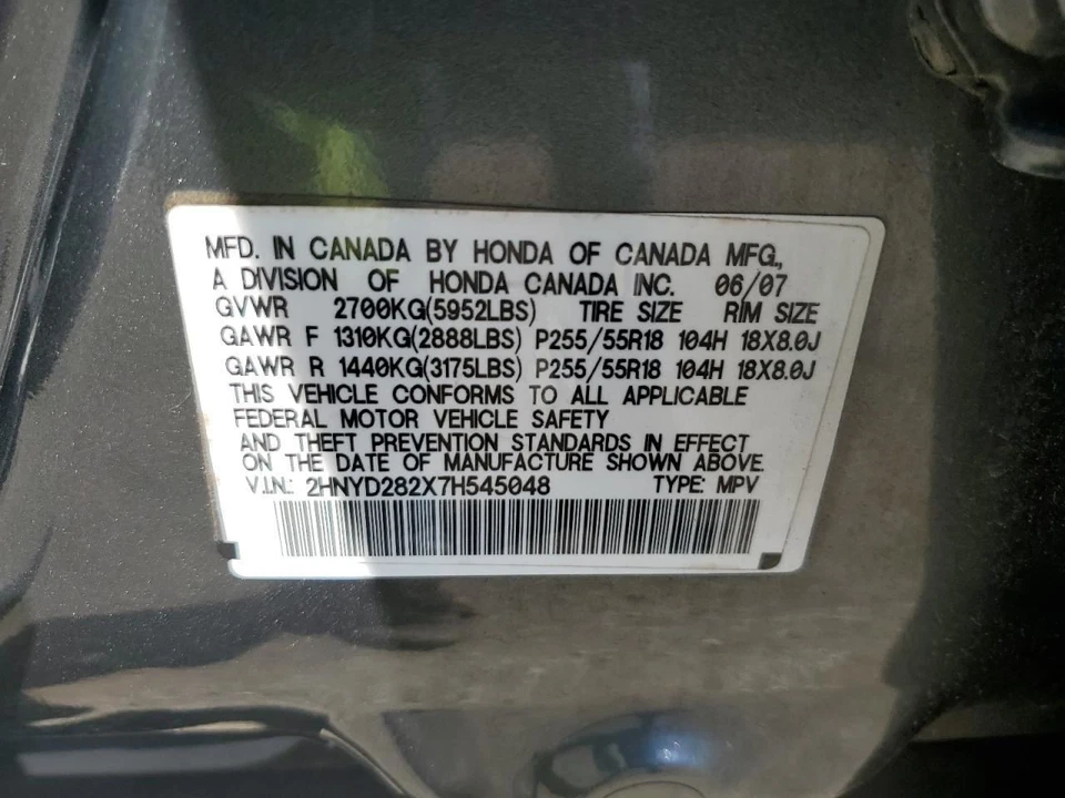 Consola trasera de control de temperatura US Market Sport VIN 7 compatible con 07-09 MDX 2661601 Foto 2 de 4