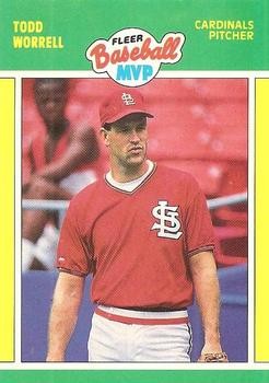Todd Worrell 1989 Fleer Baseball MVPs 44 St. Louis Cardinals Baseball Card