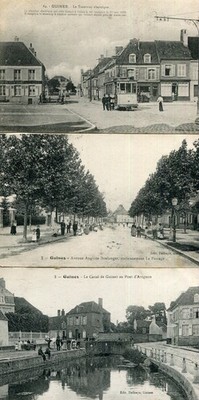 GUINES LOT of 3 cards tramway baker parking and Canal Pont d'Avignon