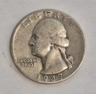 1947 P Washington Quarter - Circulated- Good Condition
