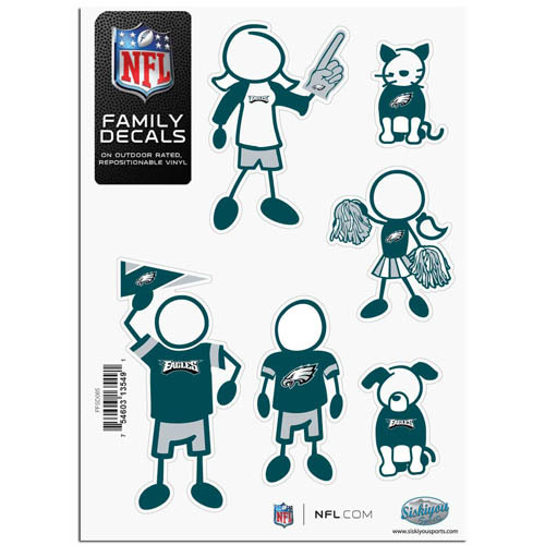 Philadelphia Eagles Familie Aufkleber Set - Bild 1 von 1
