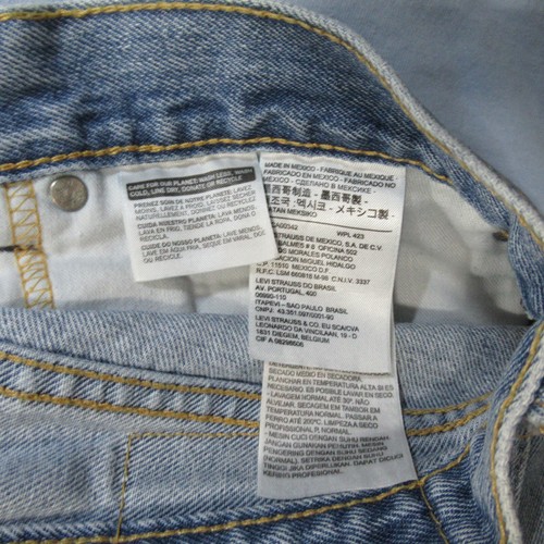 Levis 505 Jeans Herren 34x29 Blau Denim Baumwolle Reißverschluss Y2K Vintage Red Tab - Bild 3 von 11