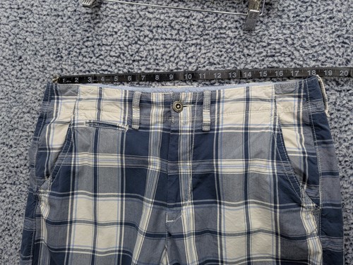 Pantalones Cortos Chinos American Eagle Clásicos Longitud A Cuadros Para Hombres 34 Y2K Retro Preppy Golf - Imagen 9 de 13