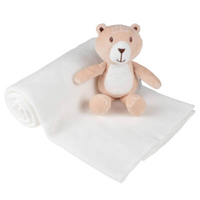 Babydecke mit Kuscheltier FORET, Baumwolle