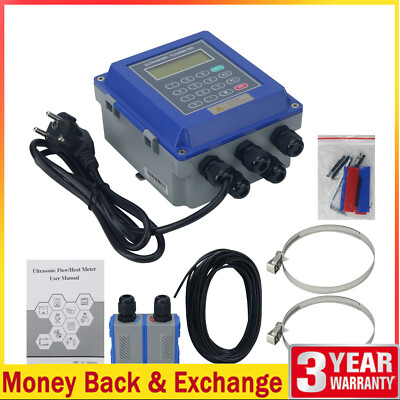 TUF-2000B Wall-mounted Ultrasonic Liquid Flow Meter w/Clamp-type TS-2 Transducer