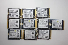 LOT of 100pcs 128GB M.2 PCIE NVME 2230 SSD 100% Health WD, SAMSUNG, KINGSTON