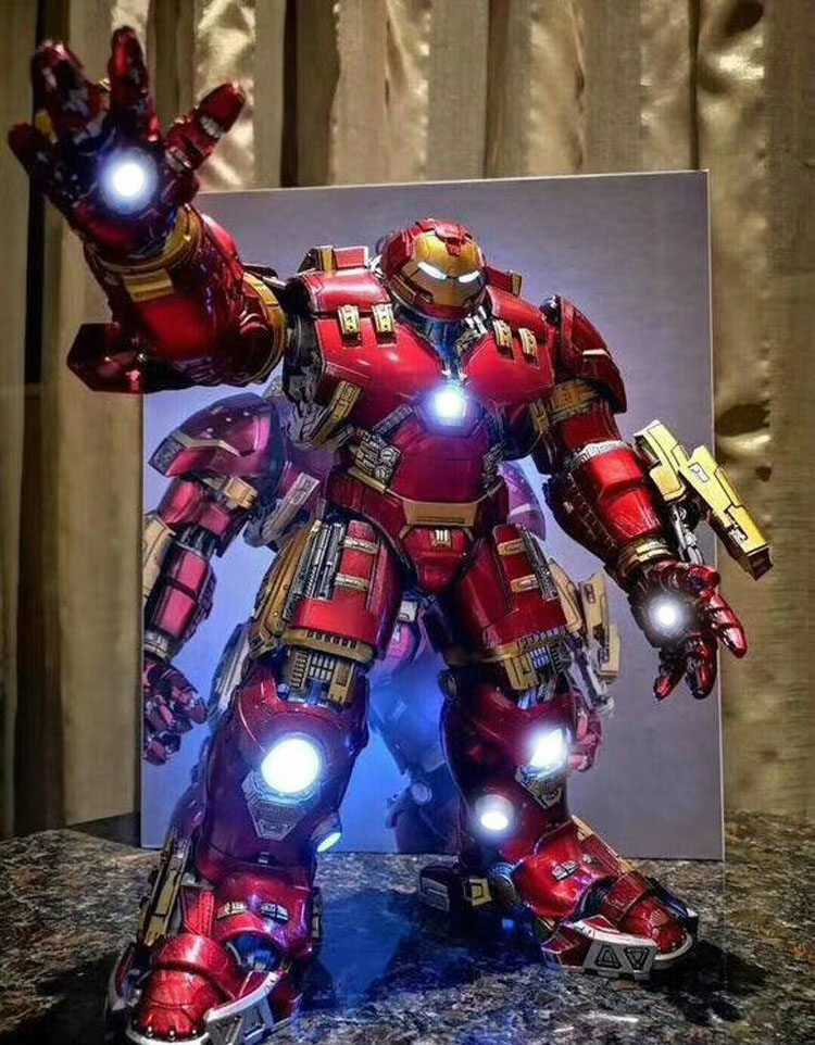 Comicave Led Marvel Avengers Iron Man Mk44 Hulkbuster Action Comicave Led Marvel Avengers Iron Man Mk44 Hulkbuster Action