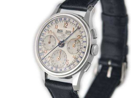 Wakmann Triple Calendar Chronograph c1958 - 第 6/8 張圖片