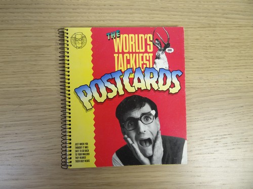 VINTAGE 1987 THE WORLD'S TACKIEST POSTCARDS BOOK - KLUTZ PRESS - SUPER RARE! - 第 1/2 張圖片