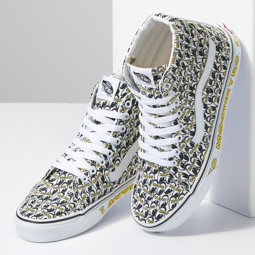 New Vans X Mooneyes Sk8-Hi True White/Yellow Sneakers Limited-Edition 2022 - Picture 3 of 6