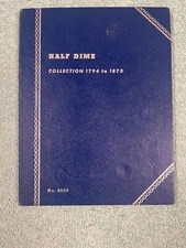 Whitman Bust Type & Liberty Seated Half Dime Coin Folder 9005 from 1794 to 1873