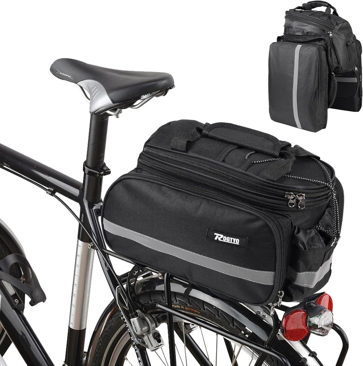 Bike Pannier Bag 27L Bike Storage Bag Pannier Durable Bike Saddle