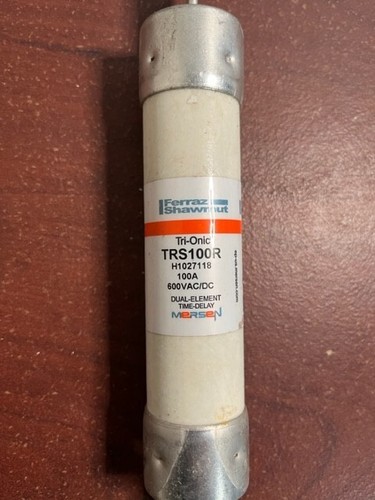 (5) MERSEN TRS100R 100AMP 600VAC DUAL ELEMENT TIME DELAY FUSES LOT OF 5 - Picture 3 of 4
