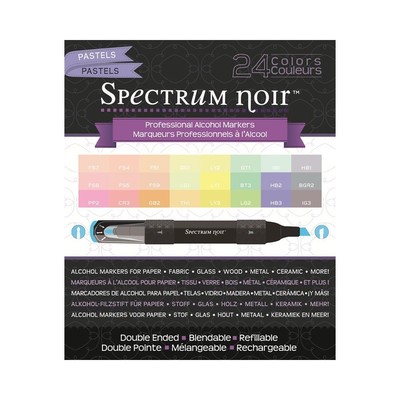 Spectrum Noir 24x Professional Alcohol Based Marker Pens By Crafters Companion