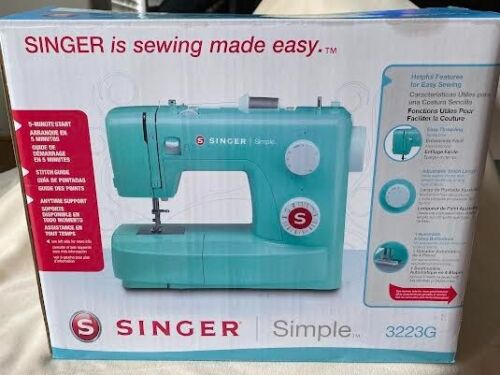 Singer Simple 3223 Automatic Zig-Zag Sewing Machine (Green), NIB