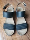 PLDM Palladium Size 38 US 7 Black Ankle Strap Wedge Platform Sandals Shoes — photo 3