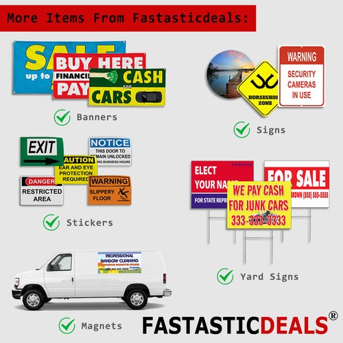 Vinyl Banner Multiple Sizes Grand Opening Sale Yellow Advertisement Business - Picture 7 of 7