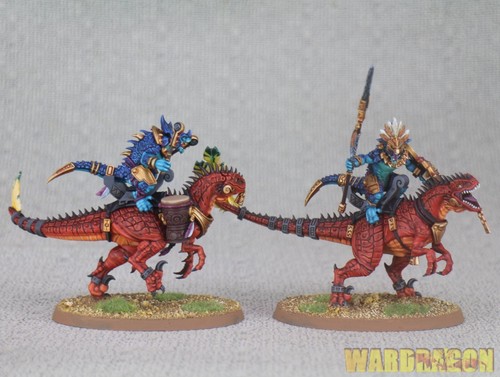 Warhammer AOS WDS painted Seraphon Aggradon Lancers b29 - Picture 3 of 11