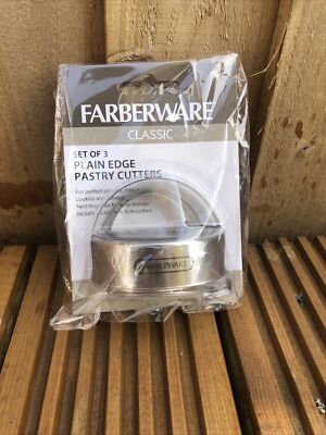 Farberware Classic 3er Set Gebäckschneider mit einfacher Kante Brandneu