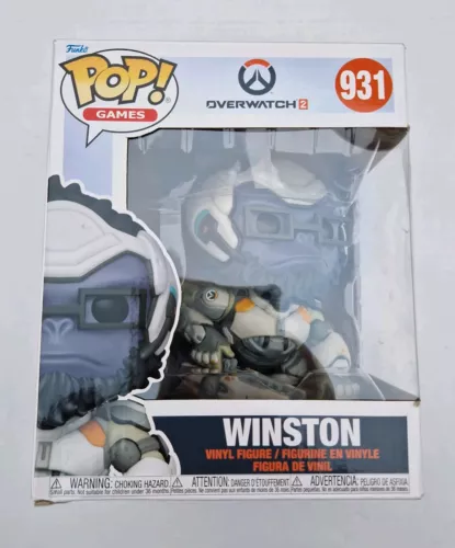 Funko POP! Overwatch 2 Winston Vinyl Figure Collectible Toy Age 3+ - Damaged Box