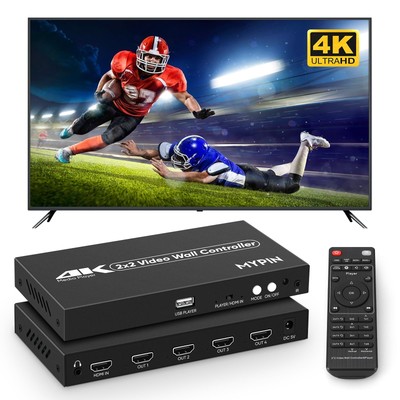 2x2 HDMI 4K Video Wall Controller with Media Player Function,4K 