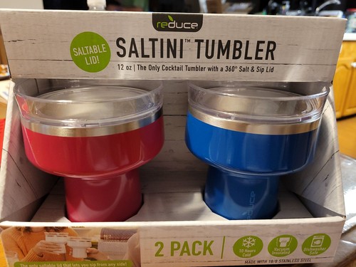 Reduce 12oz Stainless Steel Saltable Lid Insulated Saltini Cocktail Tumbler