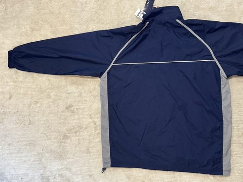VTG FILA 5 FABRIC Windbreaker Full Zip Track Jacket Adjust Waist Side Pocket 2XL - Picture 10 of 18