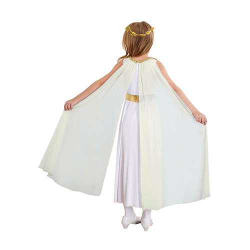 Kids Girls Toga Outfits Ancient Greek Crown Dress Dance Princess Tulle Cosplay - Picture 15 of 55
