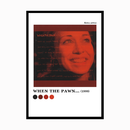 FIONA APPLE Discography Aesthetic Colour Pallette Album Music Poster Prints - Picture 3 of 6
