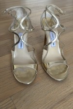 Jimmy Choo Lang Gold Heel SZ 40