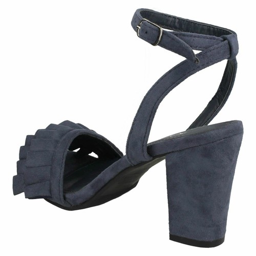 SALE Ladies F1R0830 Ankle Strap Heeled Evening Sandals By Spot On Sale £9.99 - Picture 6 of 25