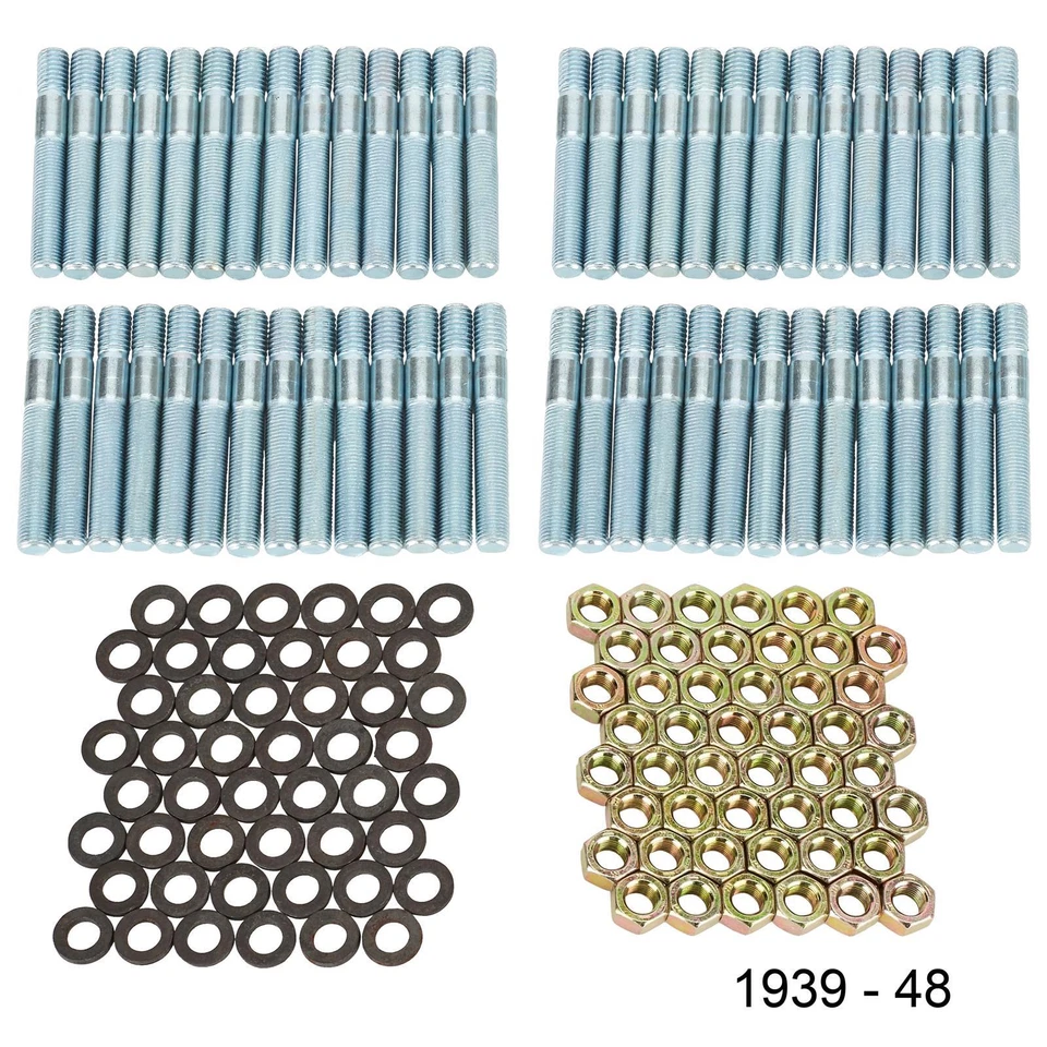 Kit de tacos/tuercas de culata, se adapta a Ford/Mercury 1939-1948 cabeza plana Foto 2 de 4