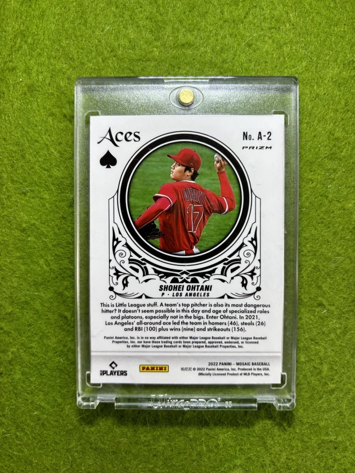 Shohei Ohtani ACES MOSAIC SILVER PRIZM CARD ANGELS SP 2022 Panini Mosaic DODGERS - Image 2 of 4