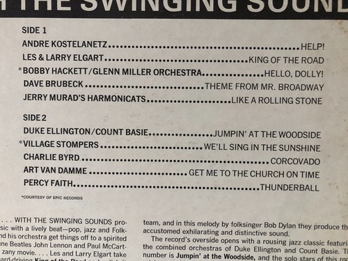 Various Artist WHEN WE'RE TOGETHER WITH THE SWINGING SOUNDS 1966 Columbia VG+ - Picture 6 of 6