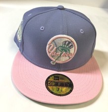 New York Yankees NE MLB Stadium Top Hat Cooperstown Fitted Hat~ Lavender/Pink