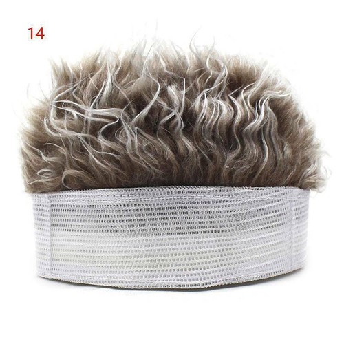 Beanie Party kurze atmungsaktive Herren lustige Haare Frauen Perücke weiche Kappen Outdoor - Bild 8 von 28