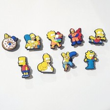 Simpsons Croc Shoe Charms Lot Of 9 Pieces