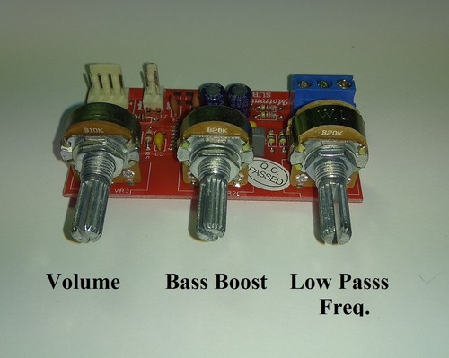 Subwoofer Low Pass Filter Variable Freq.50Hz~200Hz + Bass Boost Model SUB-1 - Picture 3 of 4
