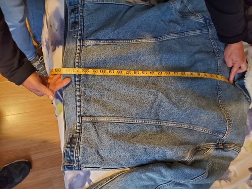 Back To School Levi Sherpa Lined Denim Trucker Relaxed Fit Men's Small - NWT - Picture 9 of 10